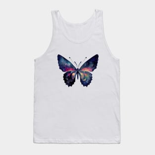 Galaxy butterfly colorful space butterfly Tank Top